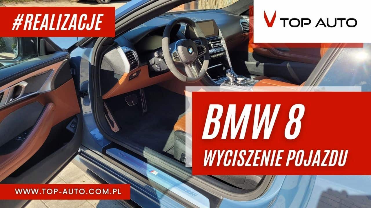 BMW M8 - wyciszanie samochodu Wrocław