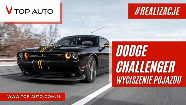 Dodge Challenger - wyciszanie samochodu Wrocław