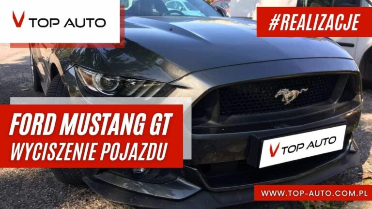 Ford Mustang GT - wyciszanie samochodu Wrocław