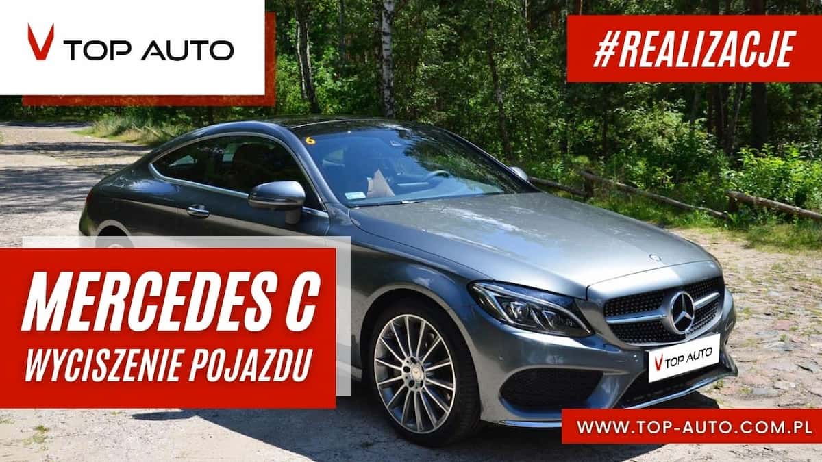 Mercedes C Coupe - wyciszanie samochodu Wrocław