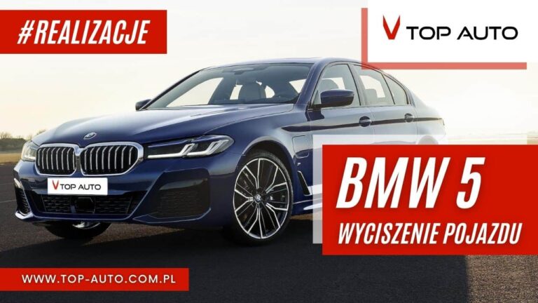 BMW 5 - wyciszanie samochodu Wrocław