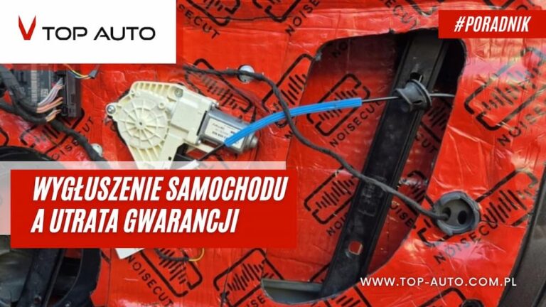 wygłuszenie a utrata gwarancji